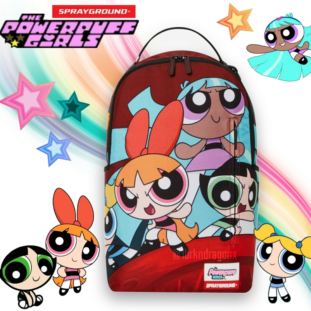NWT Powerpuff Girls 🩵🩵🩵🩵 One Hot Sprayground PP Girls Backpack NWT